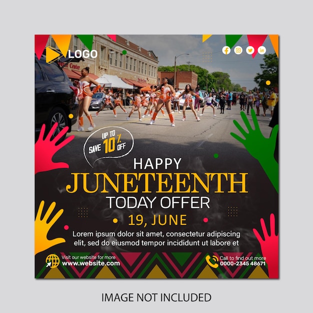 Gestaltung der Feier zum 19. Juni oder Plakatgestaltung zum 19. Juni