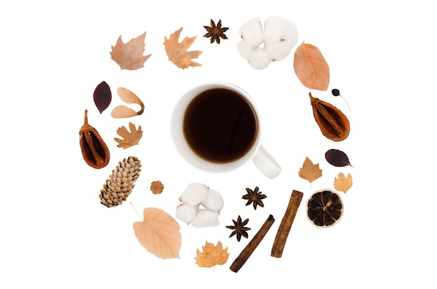 Gestaltung des Herbstblattrahmens