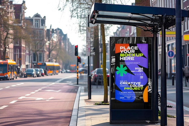 Gestaltung von Werbe-Display-Mockups