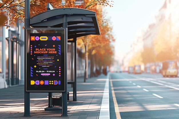 Gestaltung von Werbe-Display-Mockups