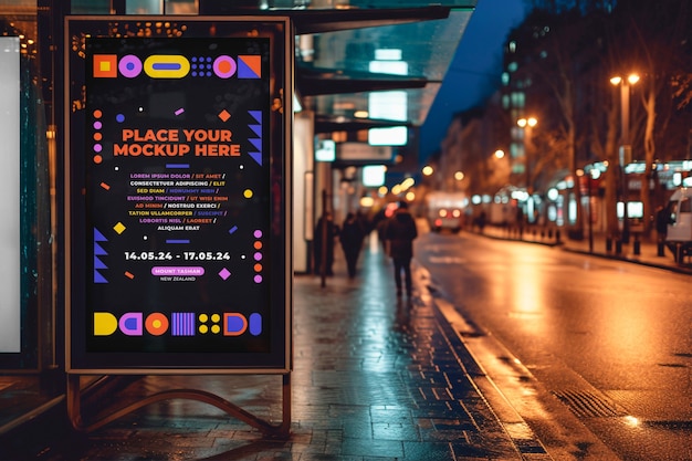 Gestaltung von Werbe-Display-Mockups