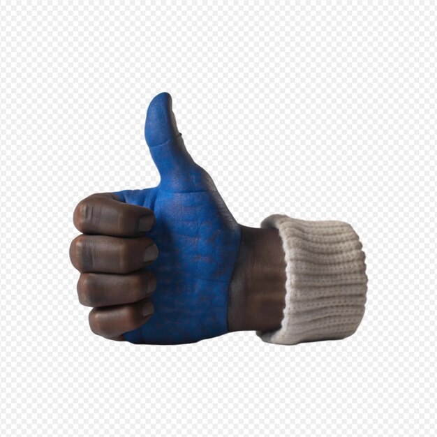 Geste humain du pouce vers le haut rétroaction positive approbation accord d'approbation