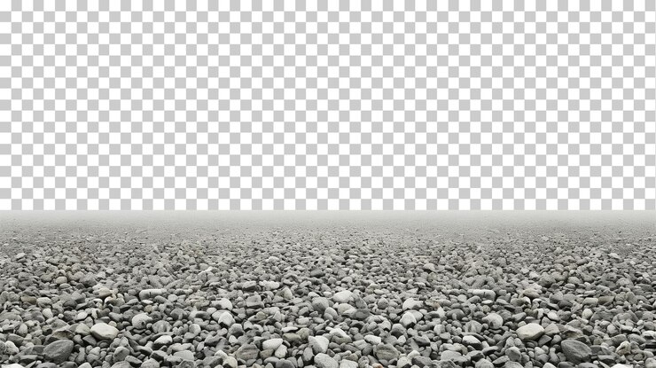 PSD gestein und kies oberflächenhintergrund isoliert auf durchsichtigem hintergrund png psd