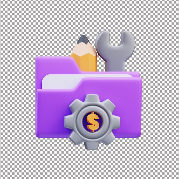 Gestión de costos archivo de representación 3D