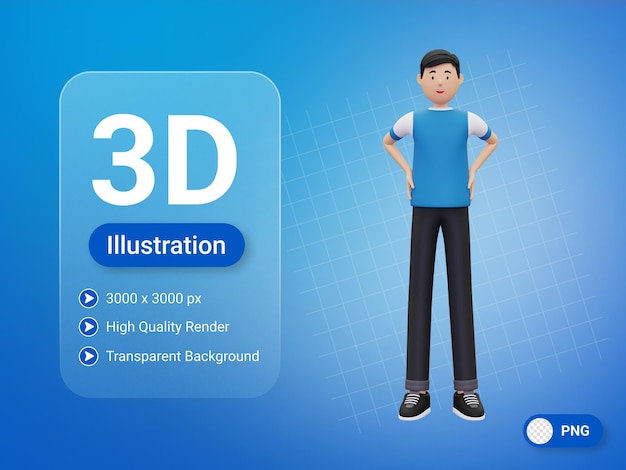 Gesto de cintura 3d