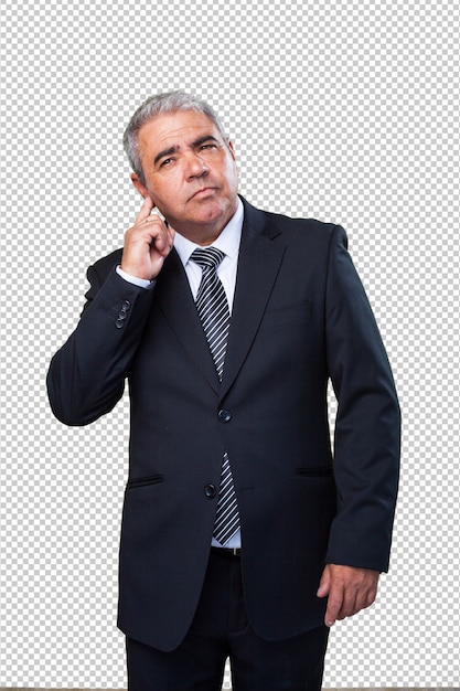 Gesto de escuta do empresário