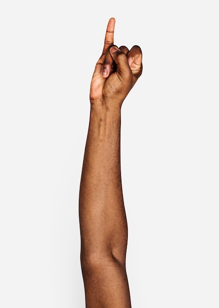 Gesto della mano isolato