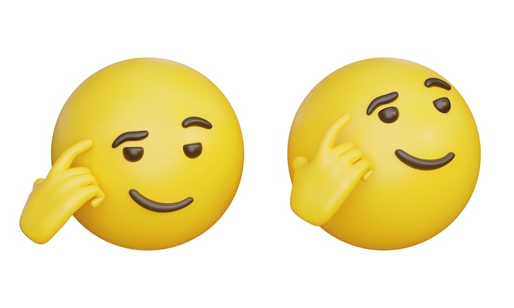 PSD gesto con una expresión arrogante emoji icon 3d