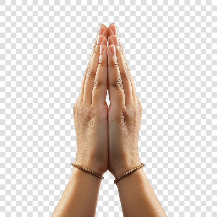 PSD el gesto indio del namaste