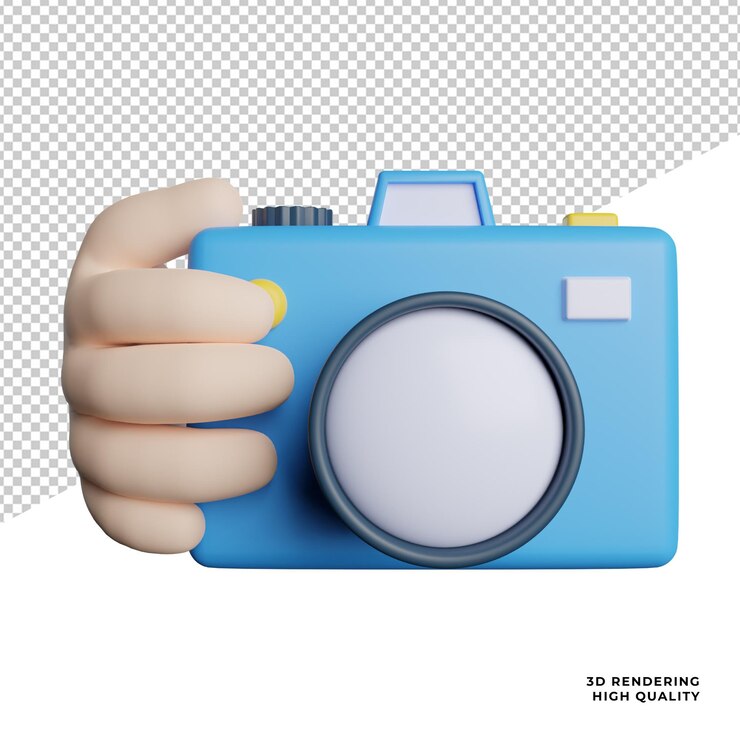 PSD gesto de mano holdling icono de vista frontal 3d ilustración de representación sobre fondo transparente