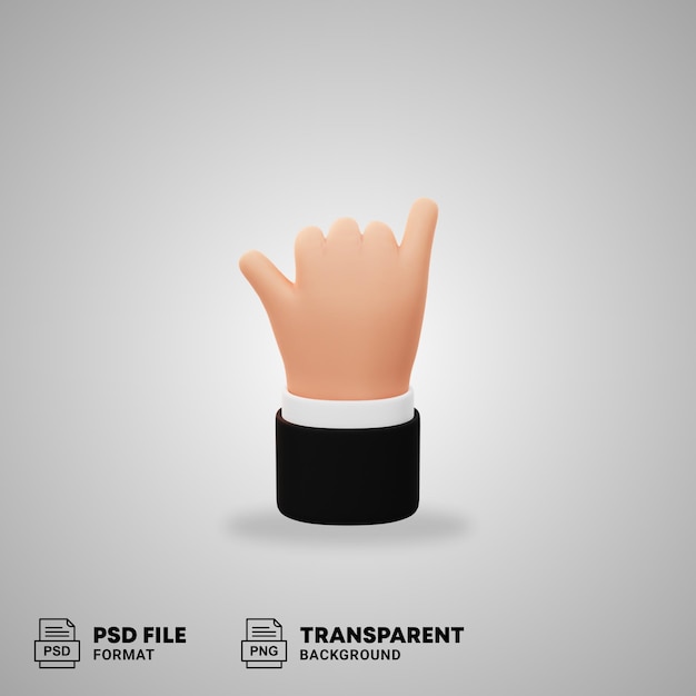 gestos con las manos icono 3d