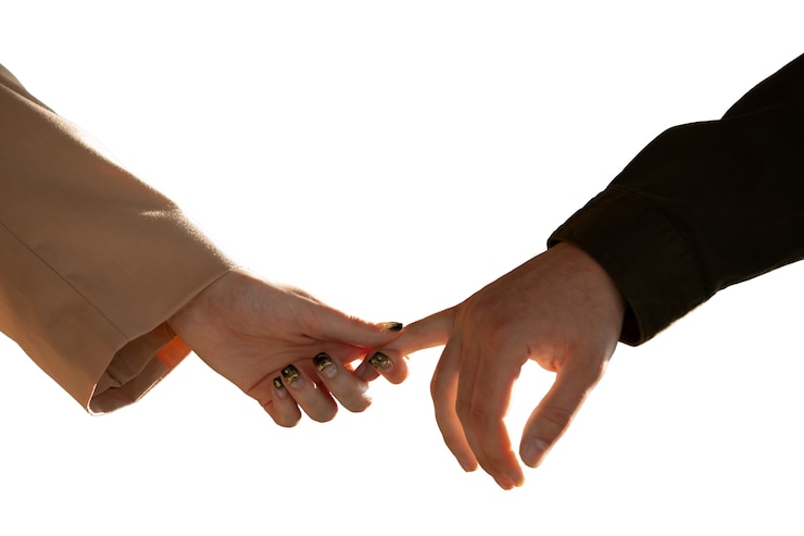 PSD gestos de las manos que representan la amistad entre las personas