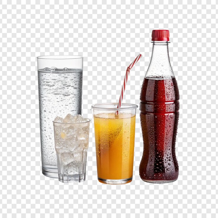 PSD getränke png isoliert auf durchsichtigem hintergrund