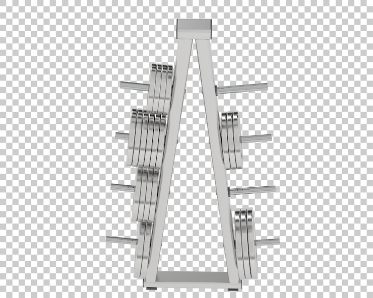 PSD gewichtsbaum auf transparentem hintergrund 3d-darstellung