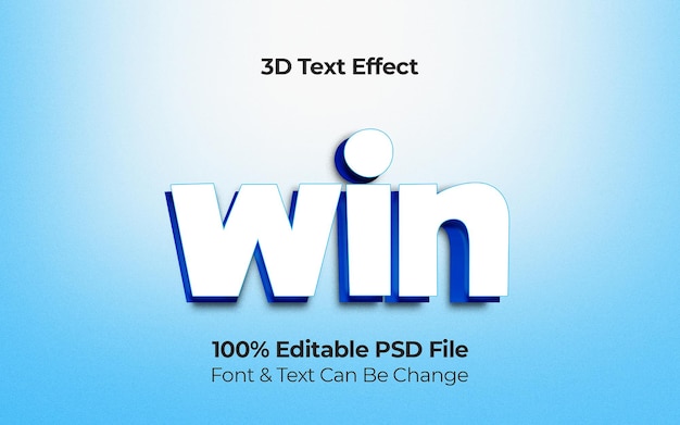 Gewinnen Sie 3D-Text-Effekt