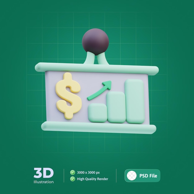 Gewinnpräsentation 3D-Darstellung