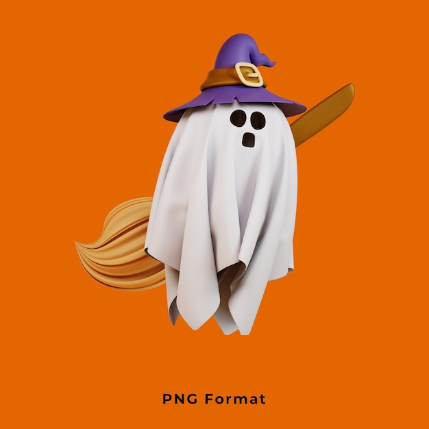 PSD ghost halloween en el fondo de png