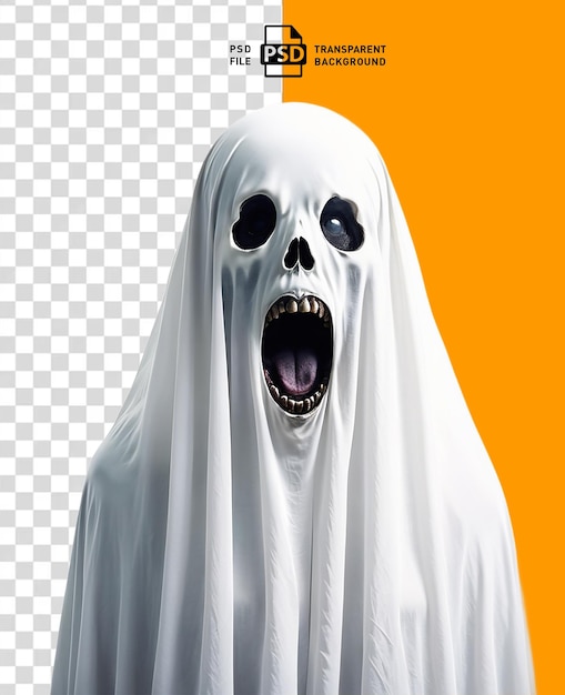 PSD ghost horror halloween fundo transparente psd