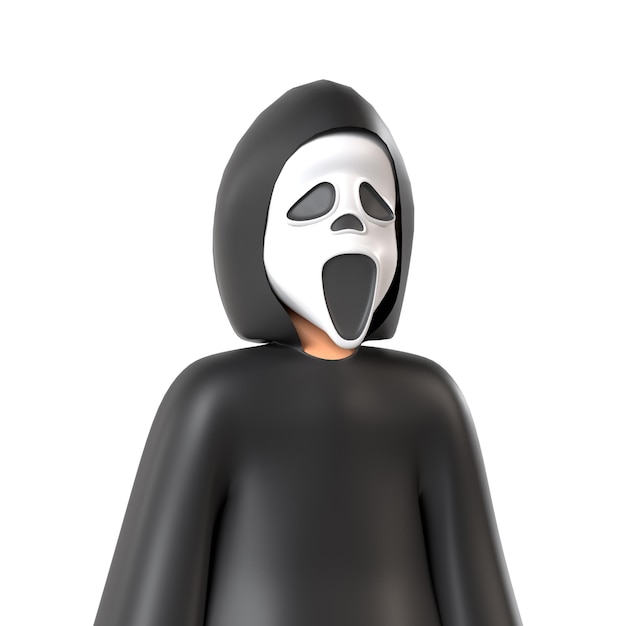 Ghost Mask Halloween Kostüm Festival 3D Avatar