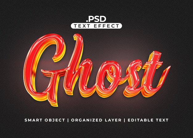 PSD ghost-text-effekt