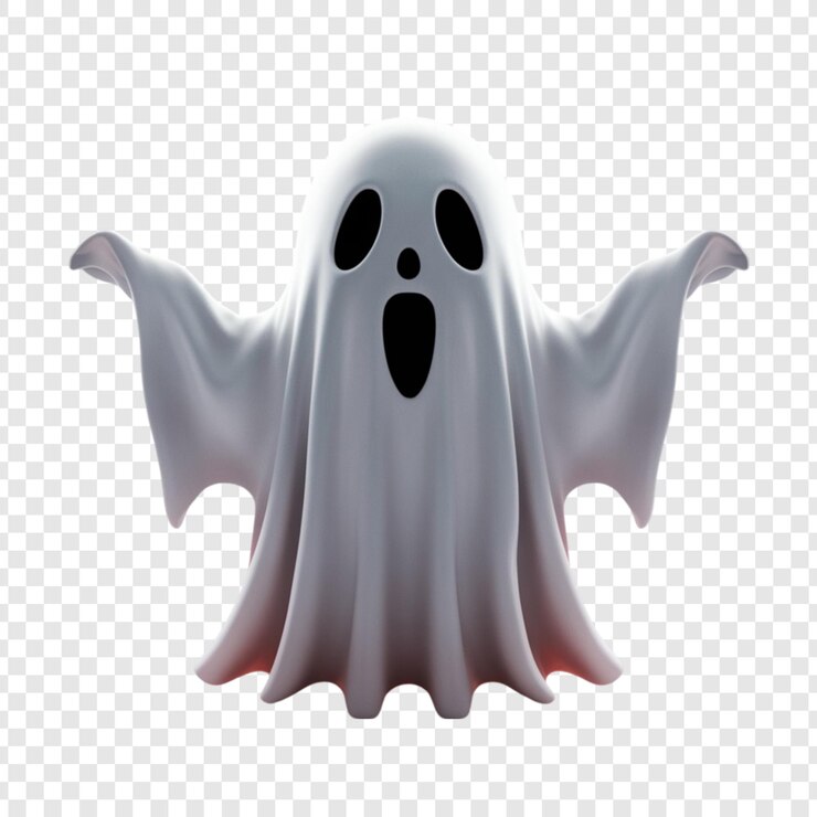 PSD ghosts isolated on a transparent background