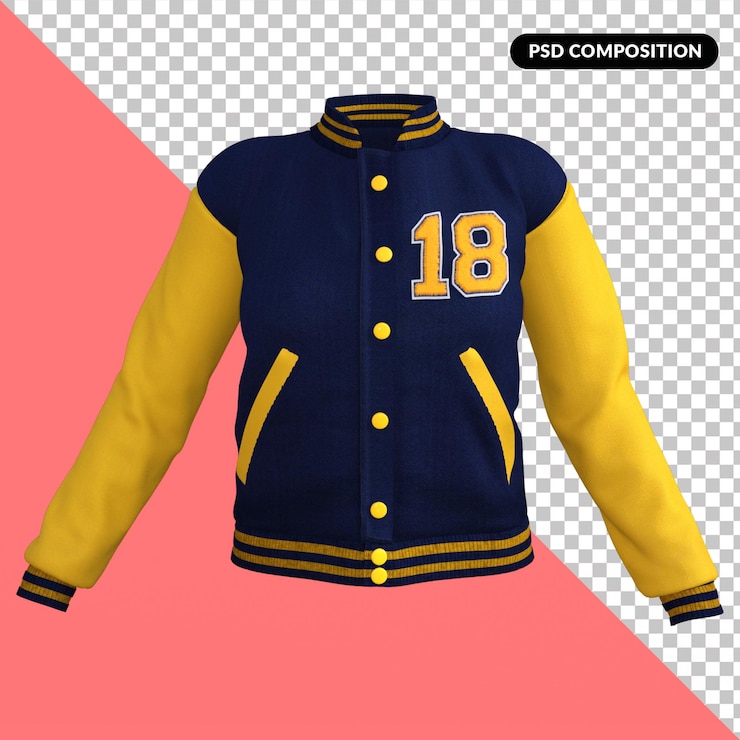 PSD giacca da donna rendering 3d premium psd