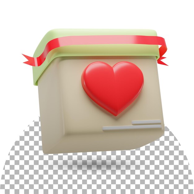 Gift Box 3D Render