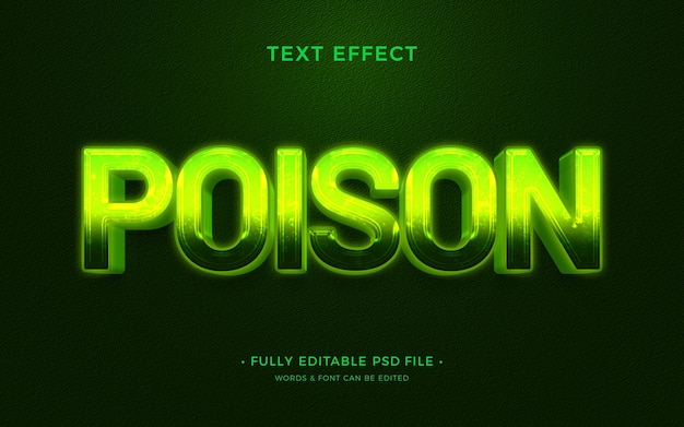 PSD gifttext-effekt