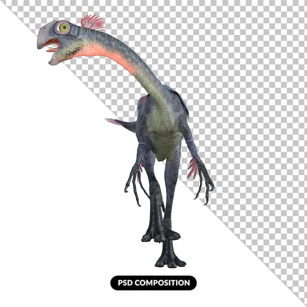 gigantoraptor dinosaur isolated 3d render