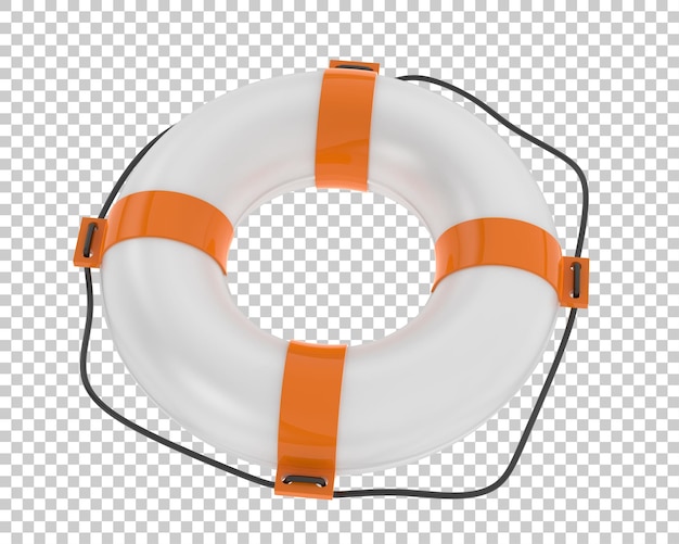 Gilet de sauvetage sur fond transparent illustration de rendu 3d