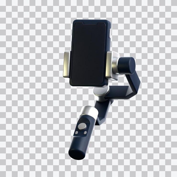 PSD gimbal com ícone de telefone 3d