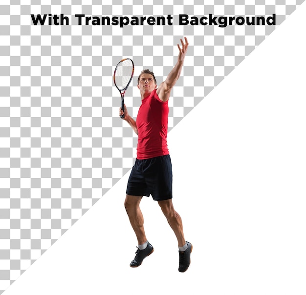 Giocatore di tennis in azione