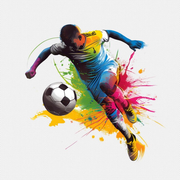 giocatori di calcio sul campo da calcio