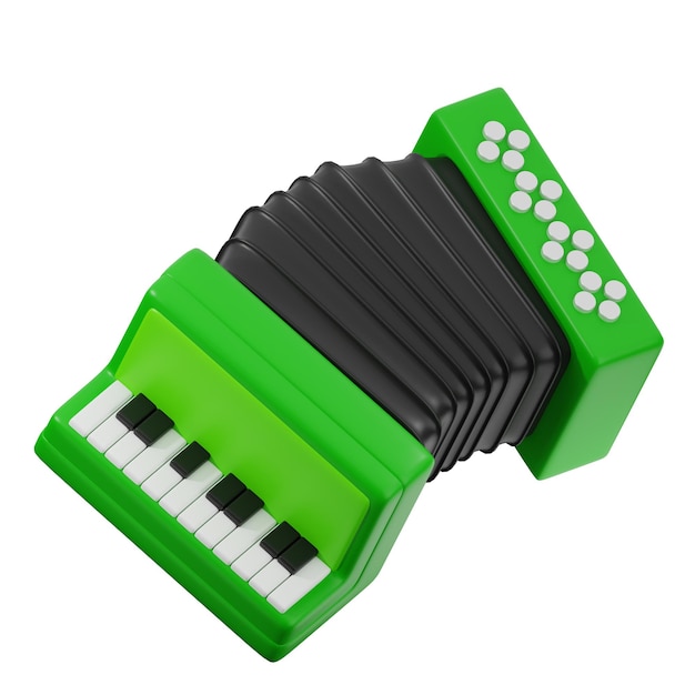 Giocattolo di accordeon in miniatura con tasti da pianoforte