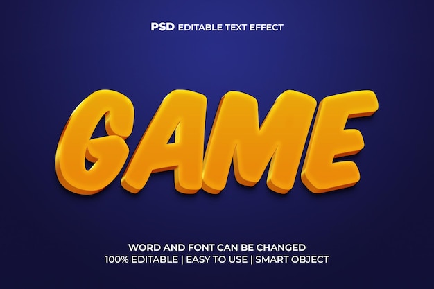 Gioco effetto testo 3d