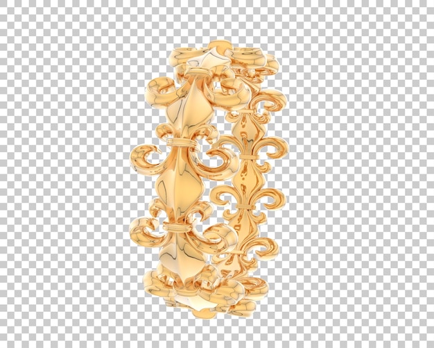 Gioielli isolati sullo sfondo illustrazione di rendering 3D