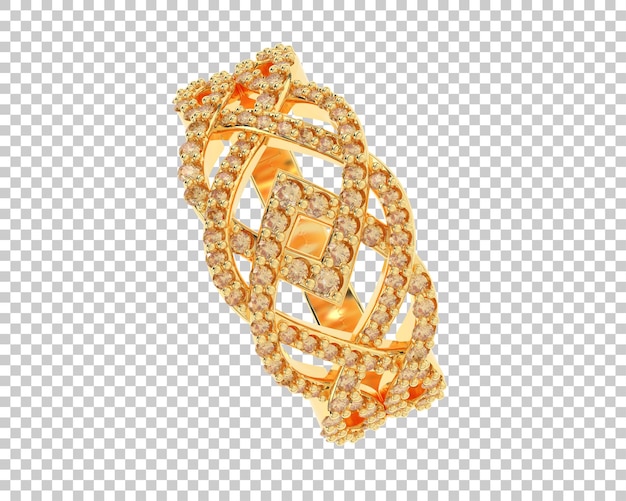 Gioielli isolati sullo sfondo illustrazione di rendering 3D