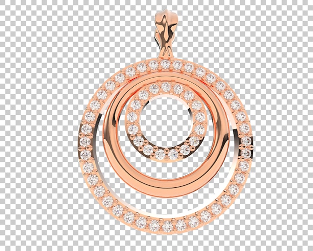 Gioielli isolati sullo sfondo illustrazione di rendering 3D