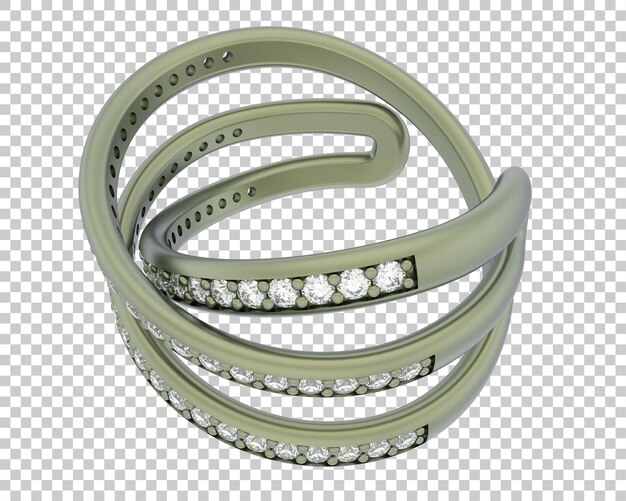 Gioielli isolati sullo sfondo illustrazione di rendering 3D