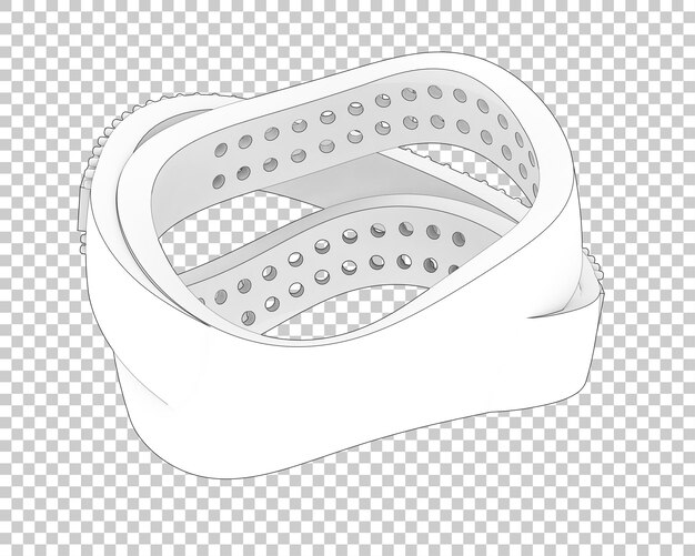 Gioielli su sfondo trasparente 3d rendering illustrazione