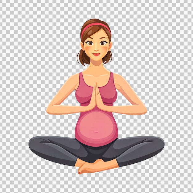 giornata delle madri sticker donna incinta madre e figli sfondo isolato