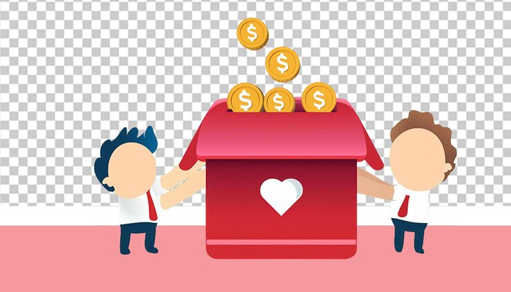 PSD giornata di beneficenza png illustrazione