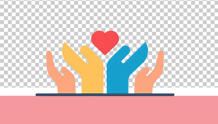 PSD giornata di beneficenza png illustrazione