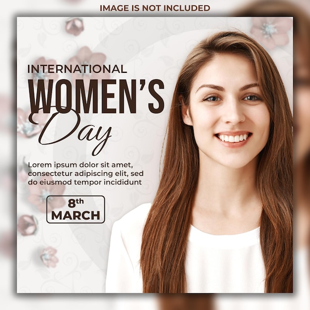 Giornata internazionale della donna Modello di post sui social media