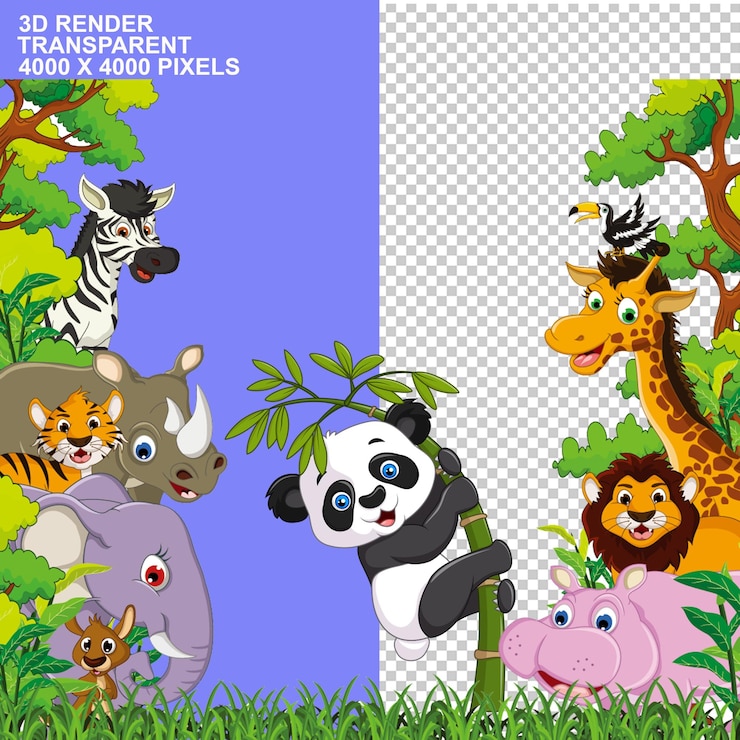 PSD giornata mondiale degli animali fauna selvatica terrestre sulla terra psdpng