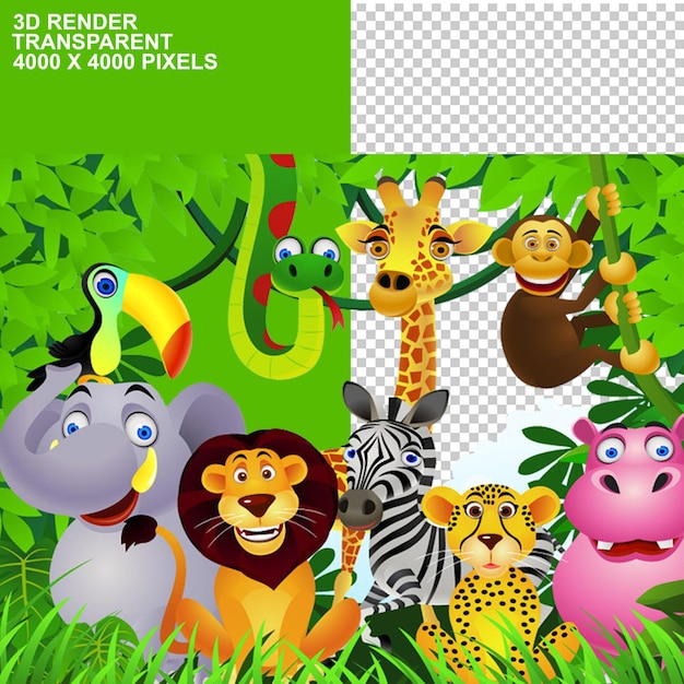 Giornata mondiale degli animali Fauna selvatica terrestre sulla terra PSDPNG