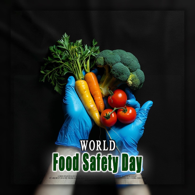 PSD giornata mondiale per la sicurezza alimentare concetto di giornata mondiale per l'alimentazione giorno delle verdure sfondo