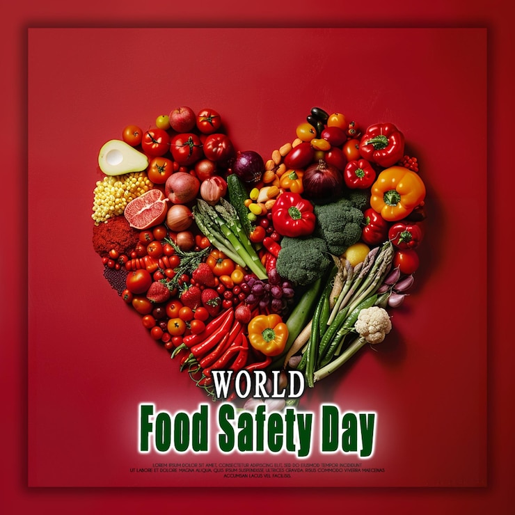 PSD giornata mondiale per la sicurezza alimentare concetto di giornata mondiale per l'alimentazione giorno delle verdure sfondo