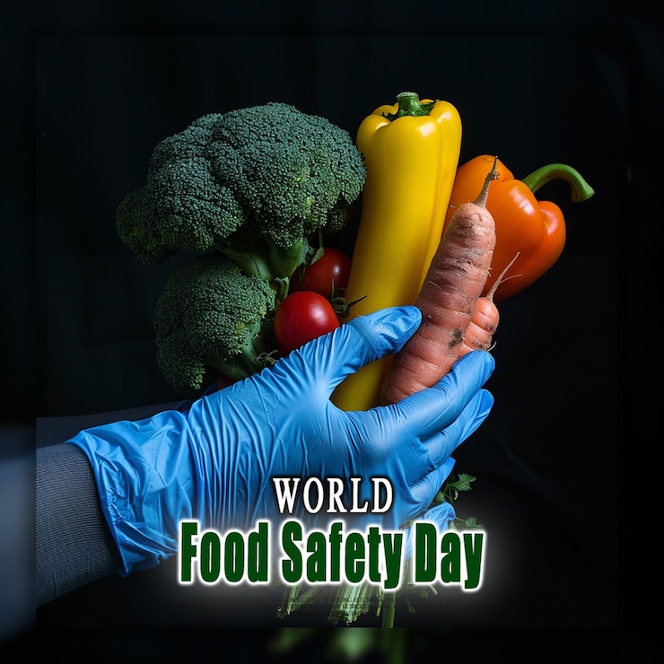 PSD giornata mondiale per la sicurezza alimentare concetto di giornata mondiale per l'alimentazione giorno delle verdure sfondo