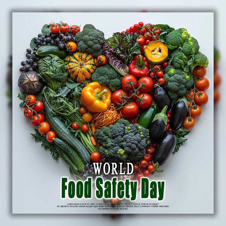 PSD giornata mondiale per la sicurezza alimentare concetto di giornata mondiale per l'alimentazione giorno delle verdure sfondo